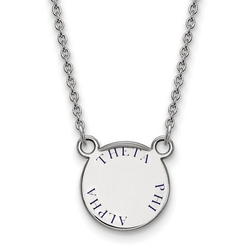 Theta Phi Alpha Sorority XS Pendant Necklace in Sterling Silver 3.40 gr