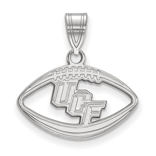 University of Central Florida Knights Sterling Silver Football Pendant 1.54 gr