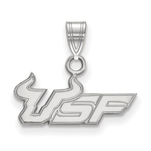 University of South Florida Bulls Small Pendant in Sterling Silver 1.04 gr