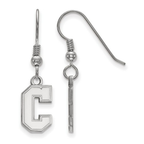 College of Charleston Cougars Small Dangle Earrings in Sterling Silver 1.45 gr