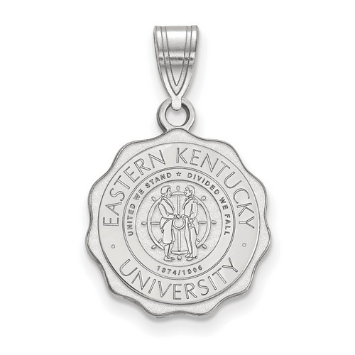 Eastern Kentucky University Colonels Sterling Silver Crest Pendant 2.17 gr