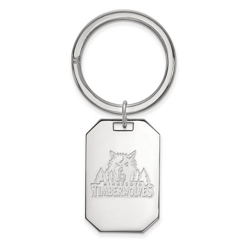 Minnesota Timberwolves Key Chain in Sterling Silver 12.17 gr