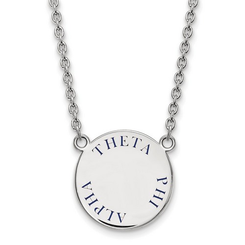 Theta Phi Alpha Sorority Small Pendant Necklace in Sterling Silver 6.62 gr