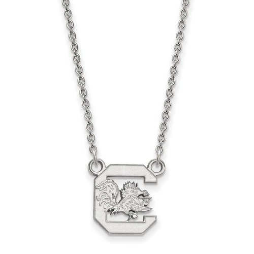 University of South Carolina Gamecocks Sterling Silver Pendant Necklace 2.84 gr