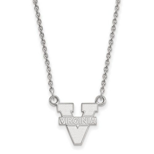 University of Virginia Cavaliers Small Pendant Necklace in Sterling Silver