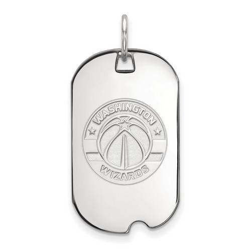 Washington Wizards Small Dog Tag in Sterling Silver 4.19 gr