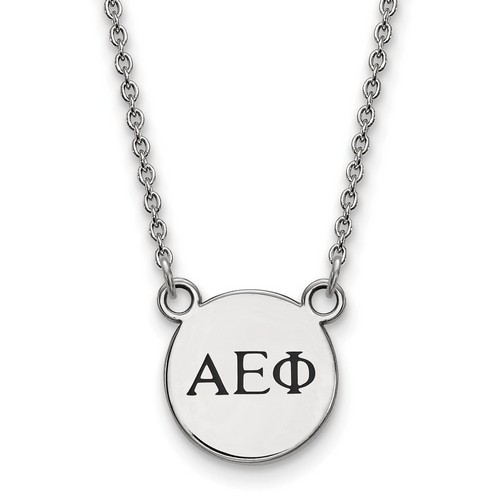 Alpha Epsilon Phi Sorority XS Pendant Necklace in Sterling Silver 3.52 gr