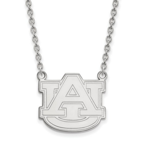 Auburn University Tigers Large Pendant Necklace in Sterling Silver 7.19 gr