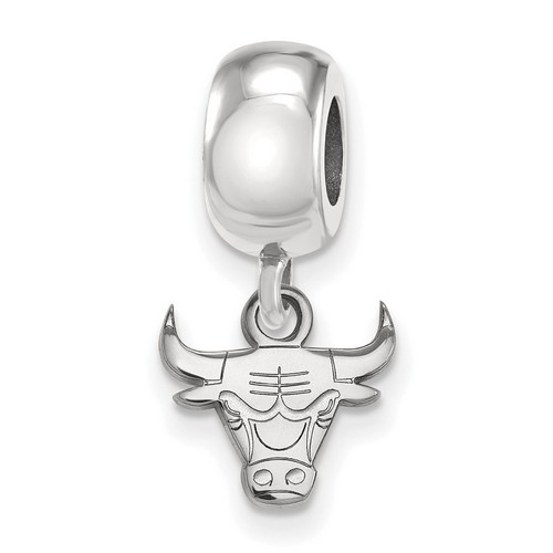 Chicago Bulls XS Dangle Bead Charm in Sterling Silver 2.75 gr