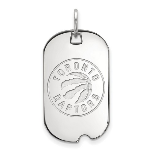 Toronto Raptors Small Dog Tag in Sterling Silver 4.27 gr