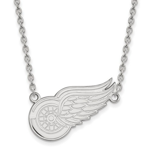 Detroit Red Wings Large Pendant Necklace in Sterling Silver 6.14 gr