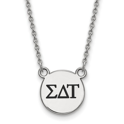 Sigma Delta Tau Sorority XS Pendant Necklace in Sterling Silver 3.07 gr
