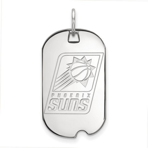 Phoenix Suns Small Dog Tag in Sterling Silver 4.28 gr