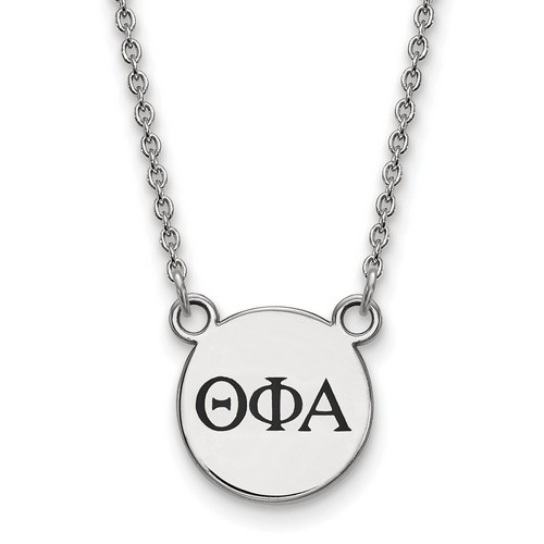 Theta Phi Alpha Sorority XS Pendant Necklace in Sterling Silver 3.49 gr