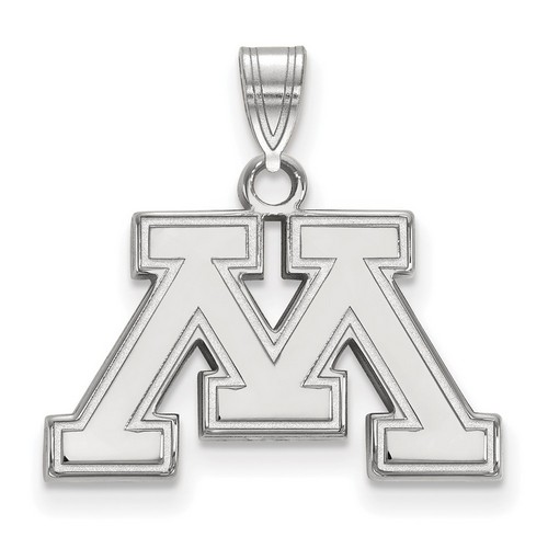 University of Minnesota Golden Gophers Small Pendant in Sterling Silver 1.97 gr