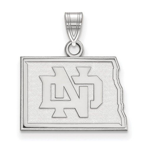 University of North Dakota Fighting Hawks Small Sterling Silver Pendant 2.27 gr