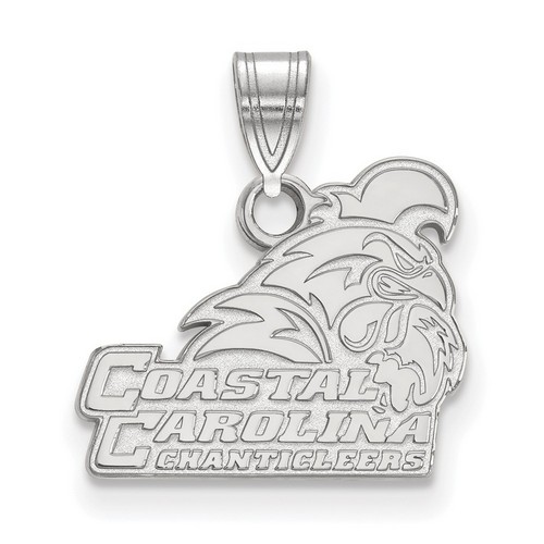Coastal Carolina University Chanticleers Small Sterling Silver Pendant 1.40 gr