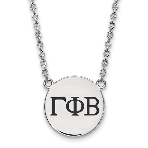 Gamma Phi Beta Sorority Small Sterling Silver Pendant Necklace 6.49 gr