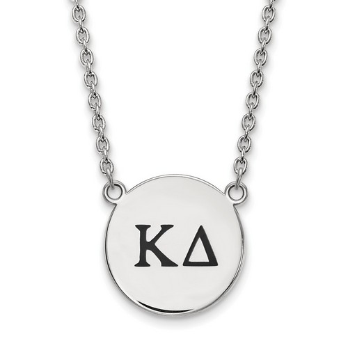 Kappa Delta Sorority Small Pendant Necklace in Sterling Silver 6.64 gr