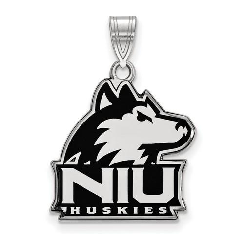 Northern Illinois University Huskies Large Pendant in Sterling Silver 3.10 gr