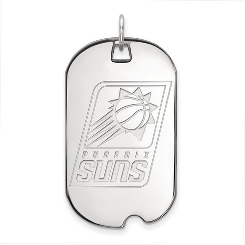 Phoenix Suns Large Dog Tag in Sterling Silver 7.65 gr