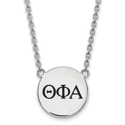 Theta Phi Alpha Sorority Small Pendant Necklace in Sterling Silver 6.61 gr