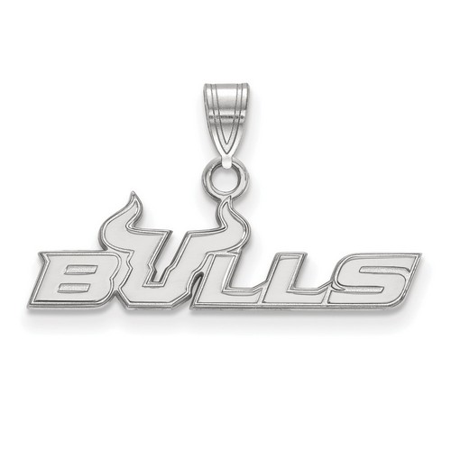 University of South Florida Bulls Small Pendant in Sterling Silver 1.29 gr