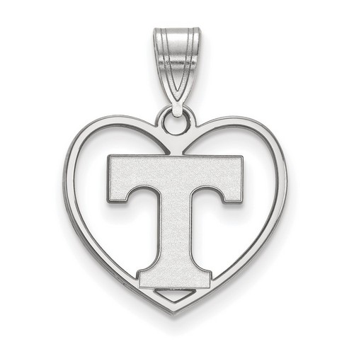 University of Tennessee Volunteers Sterling Silver Heart Pendant 1.16 gr