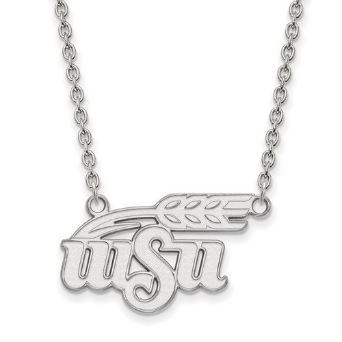 Wichita State University Shockers Large Pendant Necklace in Sterling Silver
