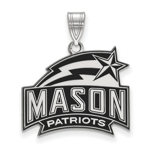 George Mason University Patriots Medium Pendant in Sterling Silver 5.17 gr