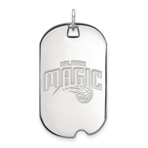 Orlando Magic Large Dog Tag in Sterling Silver 7.45 gr