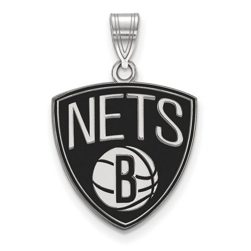 Brooklyn Nets Large Pendant in Sterling Silver 2.83 gr