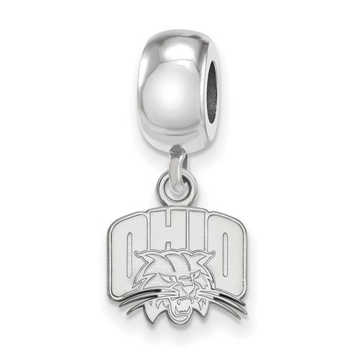 Ohio University Bobcats XS Dangle Bead Charm in Sterling Silver 3.21 gr