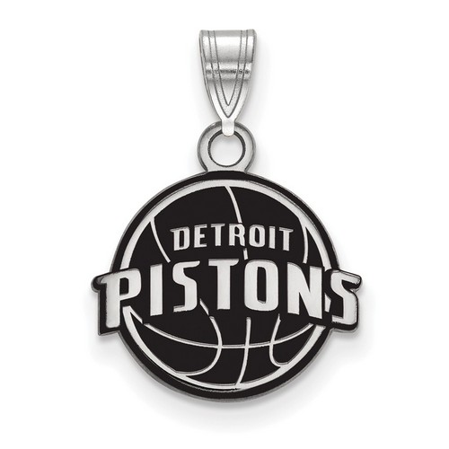 Detroit Pistons Small Pendant in Sterling Silver 2.22 gr