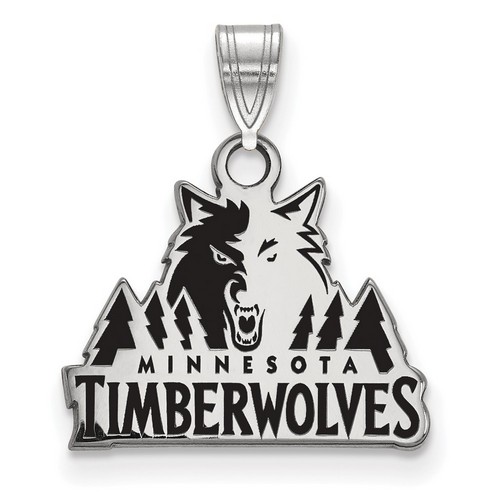 Minnesota Timberwolves Small Pendant in Sterling Silver 1.61 gr