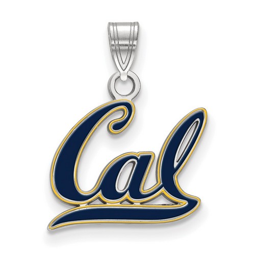UC Berkeley California Golden Bears Small Pendant in Sterling Silver 1.26 gr