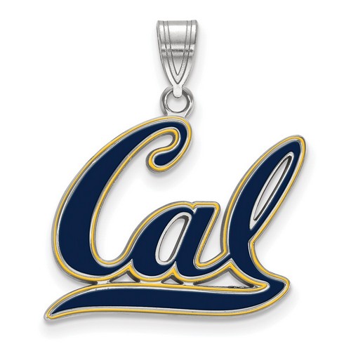UC Berkeley California Golden Bears Large Pendant in Sterling Silver 2.41 gr
