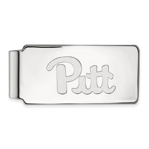 University of Pittsburgh Pitt Panthers Money Clip in Sterling Silver 17.06 gr