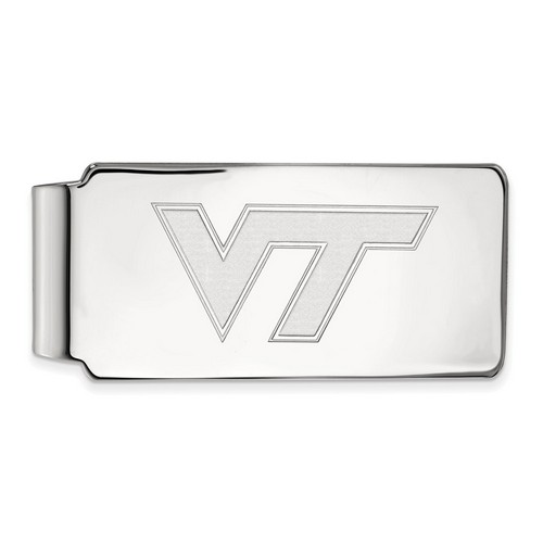 Virginia Tech Hokies Money Clip in Sterling Silver 16.67 gr