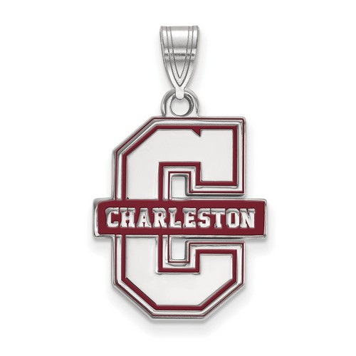 College of Charleston Cougars XL Pendant in Sterling Silver 2.68 gr