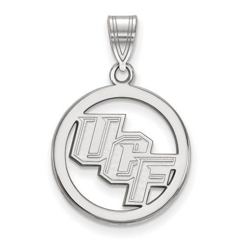 University of Central Florida Knights Sterling Silver Circle Pendant 2.11 gr