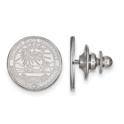 Wichita State University Shockers Crest Lapel Pin in Sterling Silver 2.10 gr