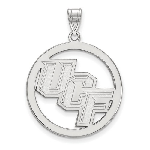 University of Central Florida Knights Sterling Silver Circle Pendant 4.14 gr