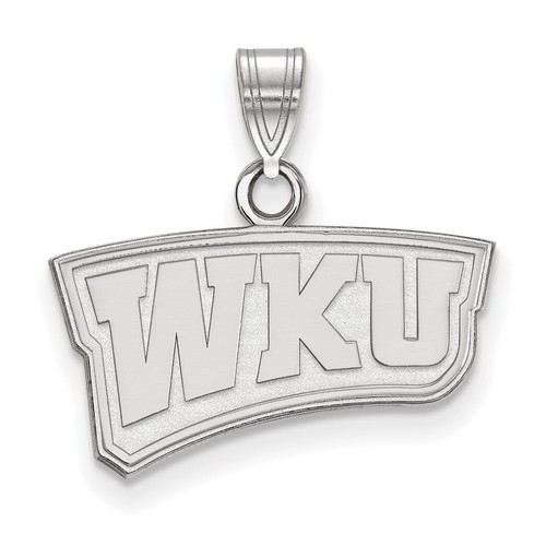 Western Kentucky University Hilltoppers Small Pendant in Sterling Silver 1.69 gr