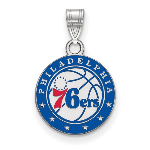 Philadelphia 76ers Small Pendant in Sterling Silver 2.11 gr