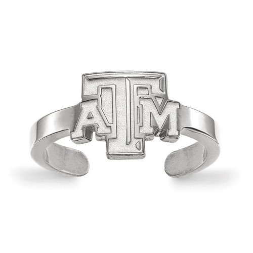 Texas A&M University Aggies Toe Ring in Sterling Silver 1.32 gr