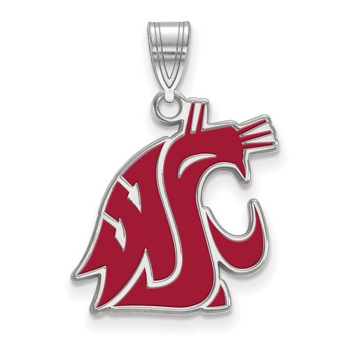Washington State Cougars Large Pendant in Sterling Silver 2.01 gr