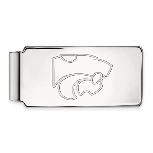 Kansas State University Wildcats Money Clip in Sterling Silver 16.91 gr