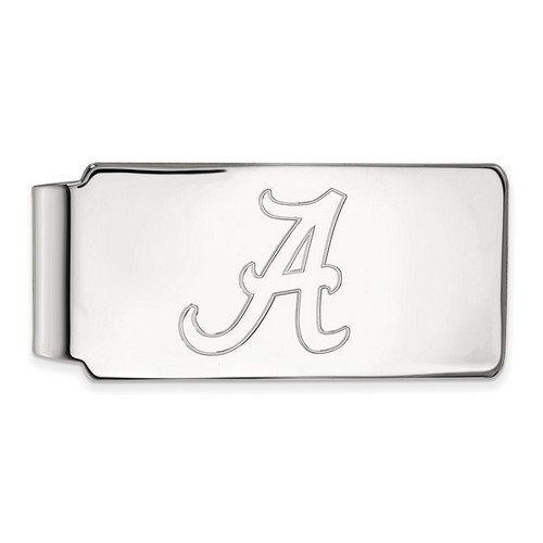 University of Alabama Crimson Tide Money Clip in Sterling Silver 16.97 gr