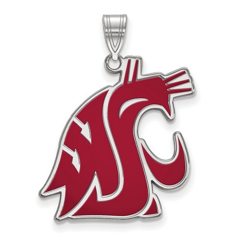 Washington State Cougars XL Pendant in Sterling Silver 3.55 gr